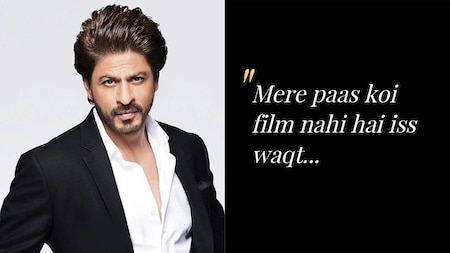 Shah Rukh Khan reveals the real reason why he hasn't signed any film after 'Zero'