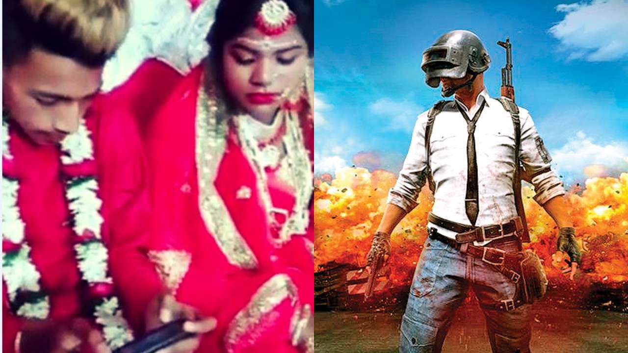 Taking PUBG addiction to new level! Groom plays battleground game on his wedding day