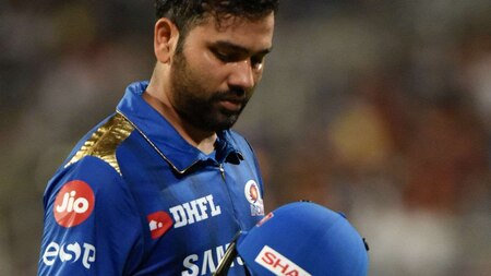 Rohit Sharma out for 24