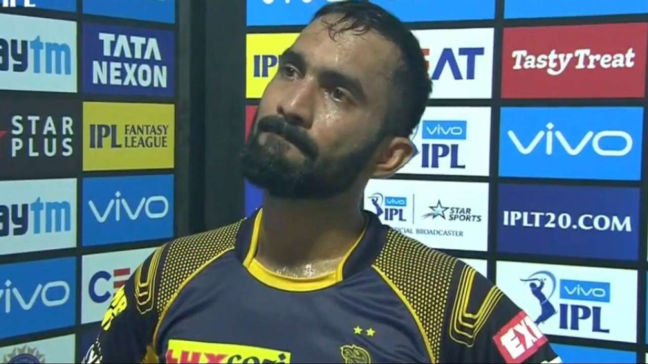 Ipl 2019 Kxip Vs Kkr Angry Dinesh Karthik Gives Kolkata