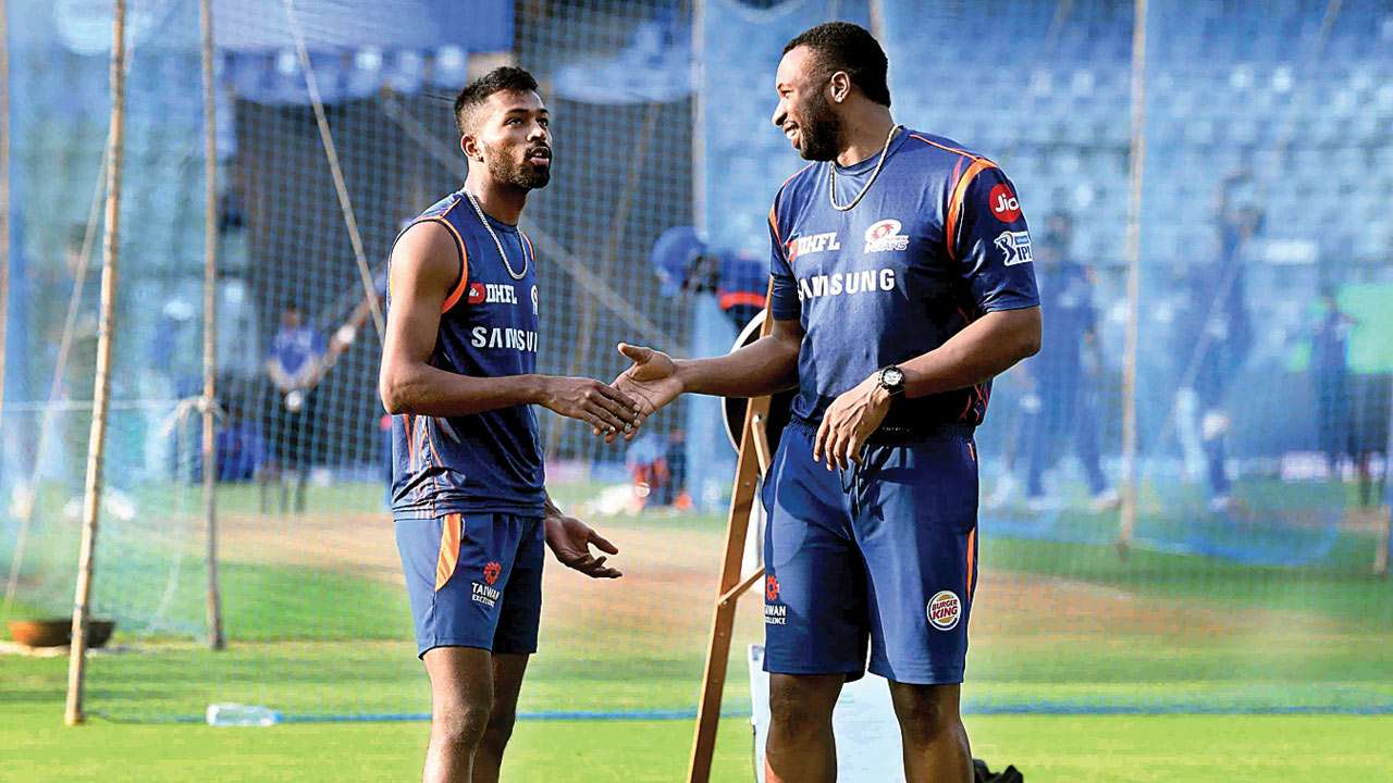 Hardik Pandya and Kieron Pollard
