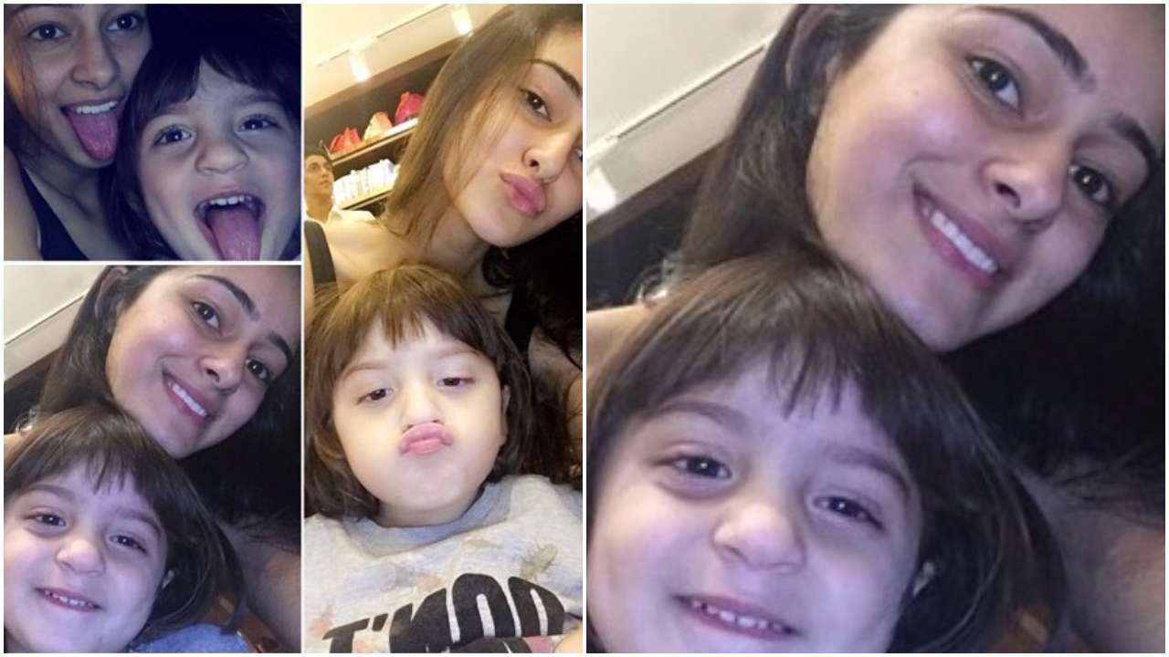 Getting cute and goofy with AbRam Khan