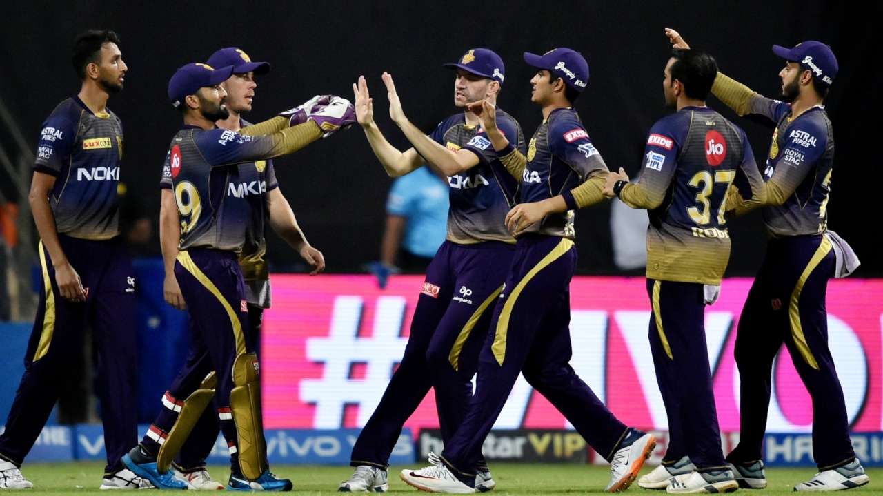 Rare moment of joy for KKR during MI match