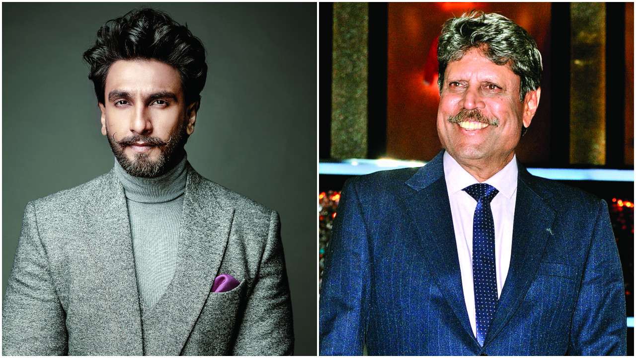 Ranveer Singh and Kapil Dev