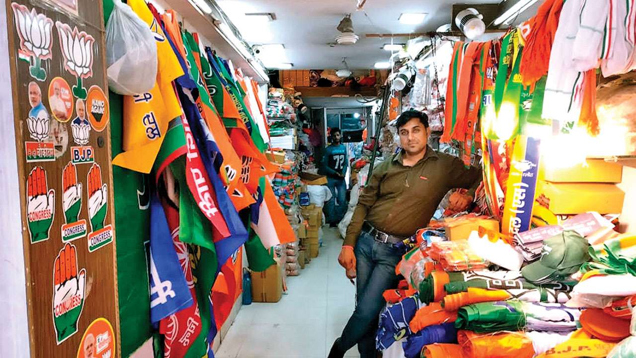 Delhi’s Sadar Bazaar is unusually ‘thanda’ this polls