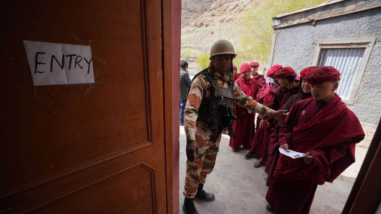 Voting in Ladakh