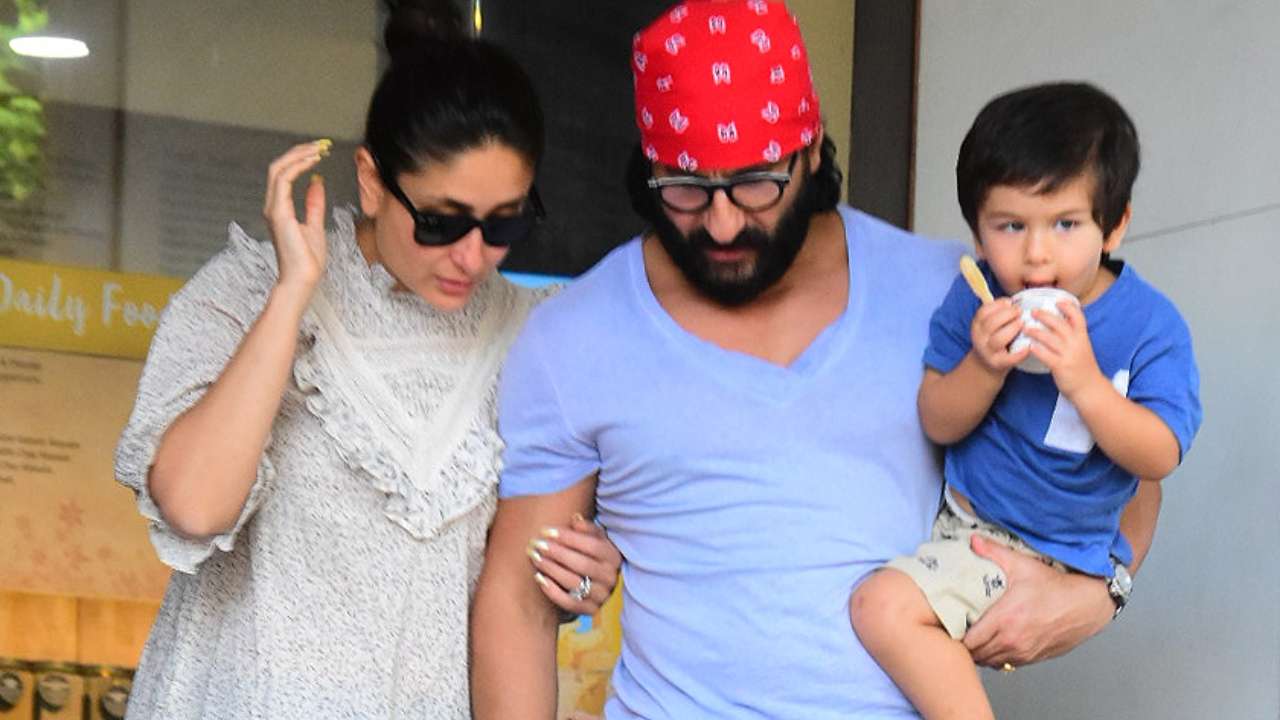 Taimur Ali Khan Relishing Ice Cream On A Hot Summer Day With