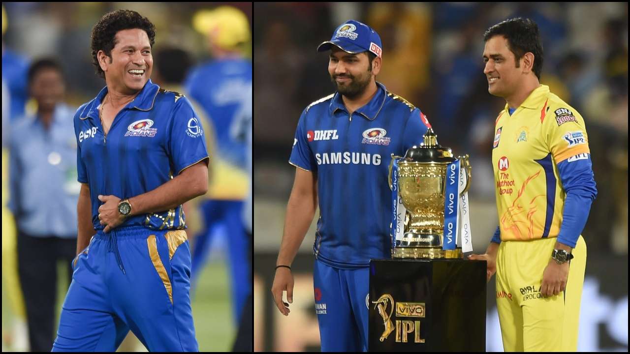 Sachin Tendulkar, Rohit Sharma and MS Dhoni