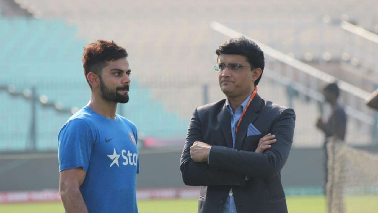Virat Kohli and Sourav Ganguly