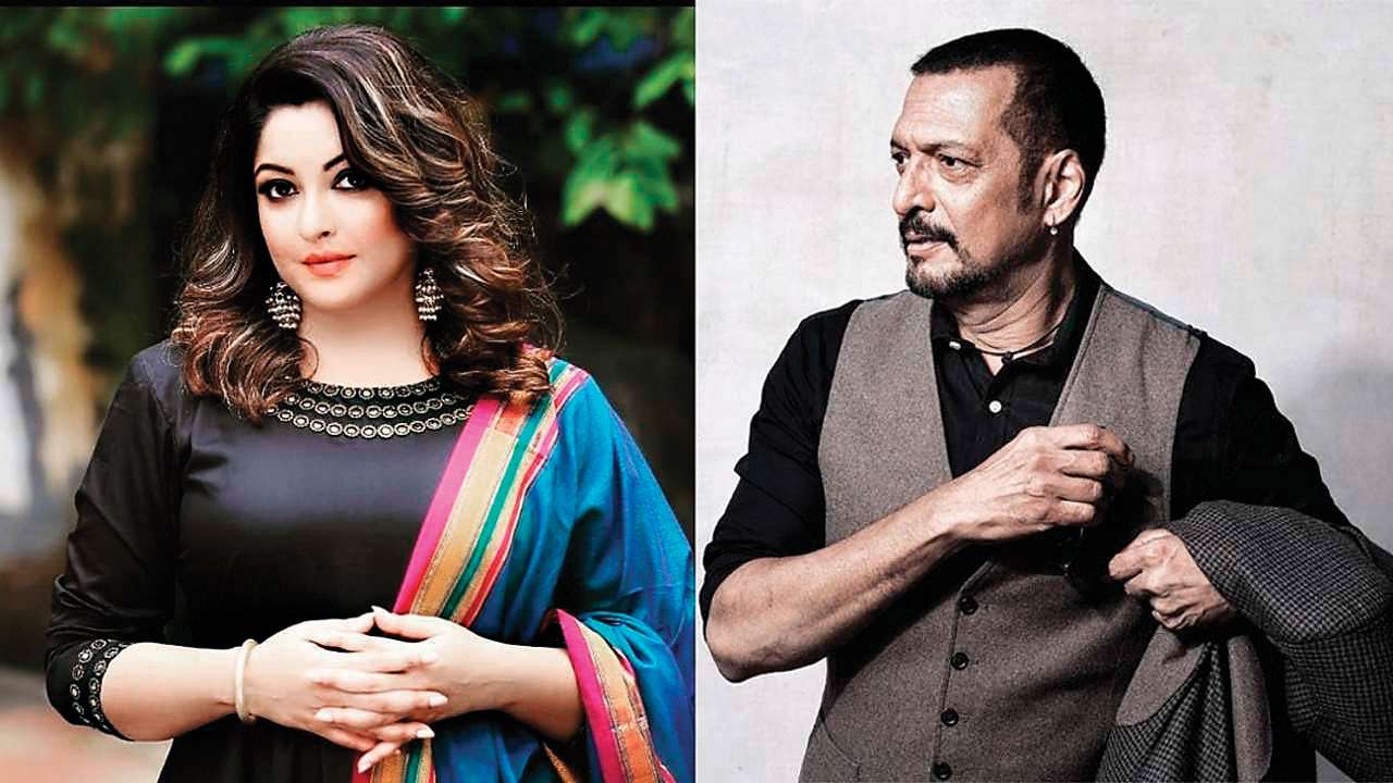 Tanushree Dutta (left) and Nana Patekar