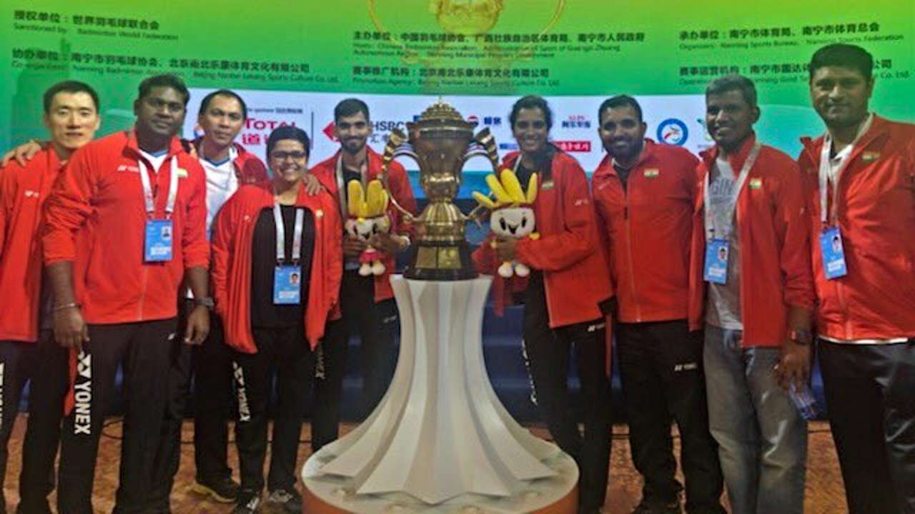 Indian players at Sudirman Cup