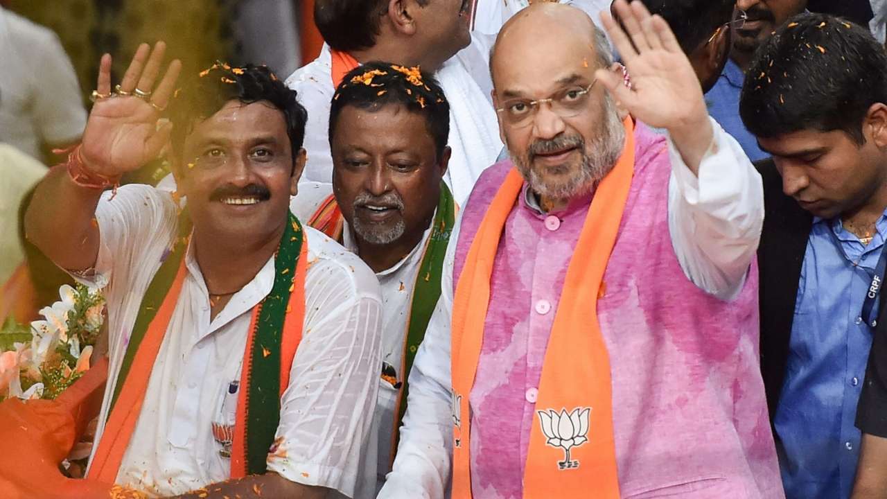 Rahul Sinha with Amit Shah