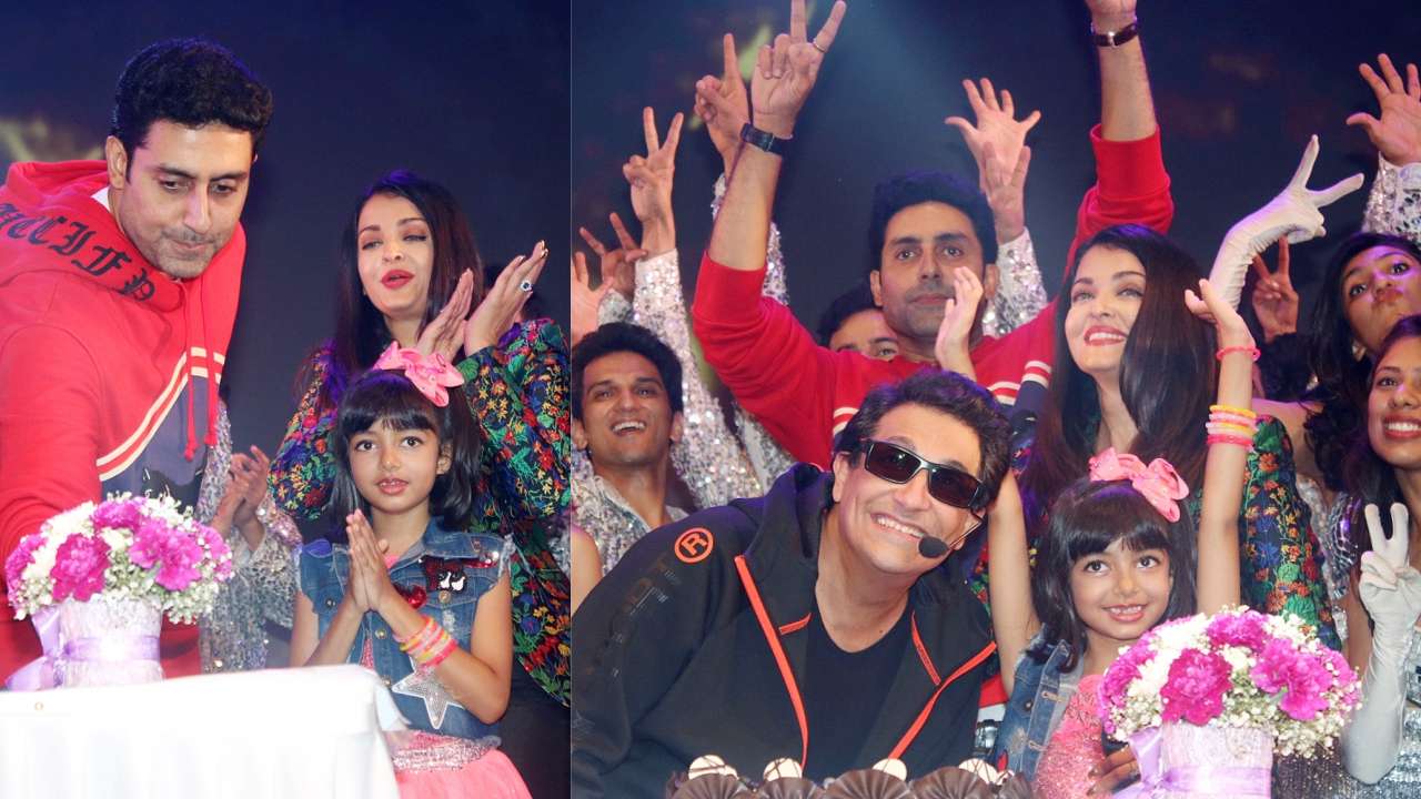 Aaradhya's parents Abhishek Bachchan and Aishwarya Rai Bachchan cheered her on from the audience