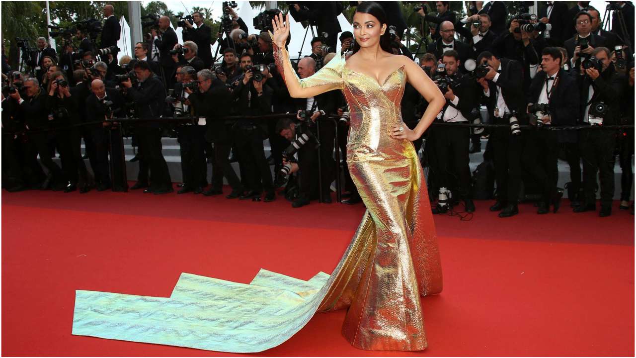 Aishwarya in Jean-Louis Sabaji couture