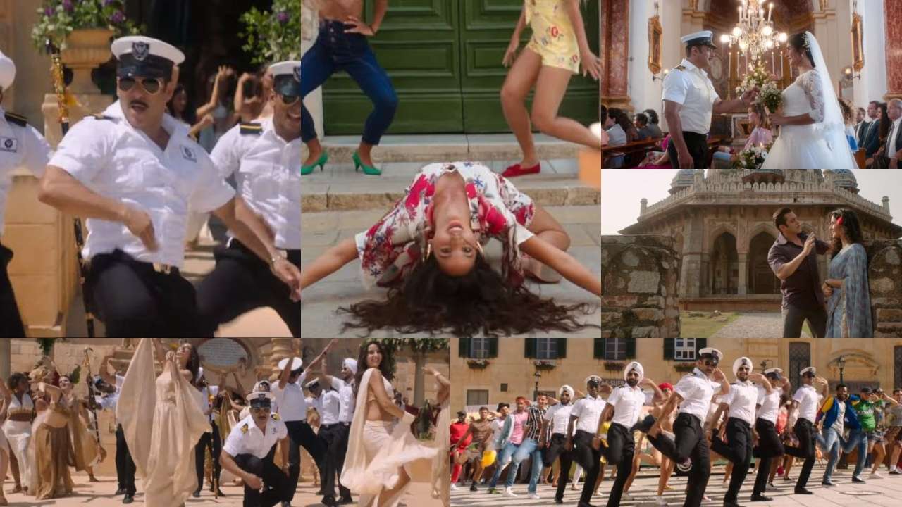 Cântăreața "Bharat" "Turpeya": Salman Khan, ca ofițer de marină frumos, devine groovy cu Nora Fatehi 'Bharat' song 'Turpeya': Salman Khan as handsome navy officer gets groovy with Nora Fatehi