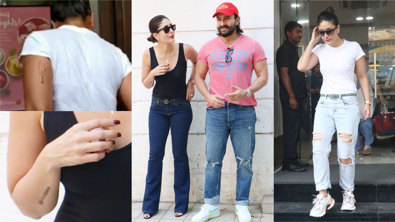 Saif Ali Khan's tattoo grabs eyeballs in this new picture with wifey Kareena  Kapoor Khan from London | Hindi Movie News - Bollywood - Times of India
