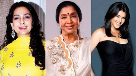 Asha Bhosle, Ekta Kapoor and Juhi Chawla