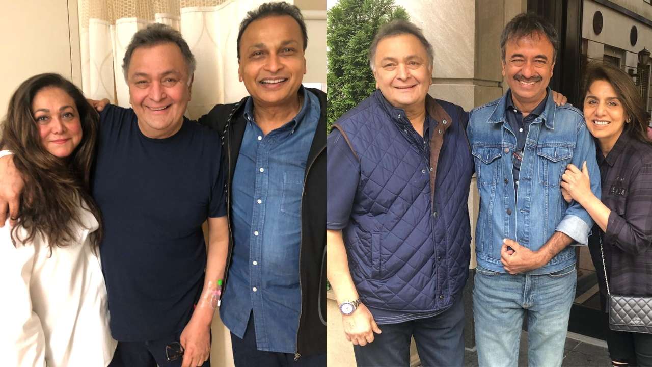 Rishi Kapoor gets two visitors in a day: 'Sanju' director Rajkumar Hirani and Anil Ambani-Tina Ambani fly to NYC