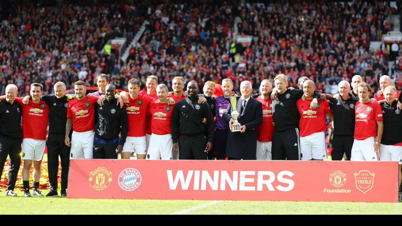 99 Treble Reunion Man Utd Thump Bayern Munich 5 0 As Beckham Scores