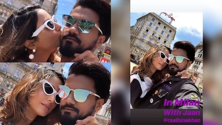 Hina and Rocky indulge in some PDA in Milan