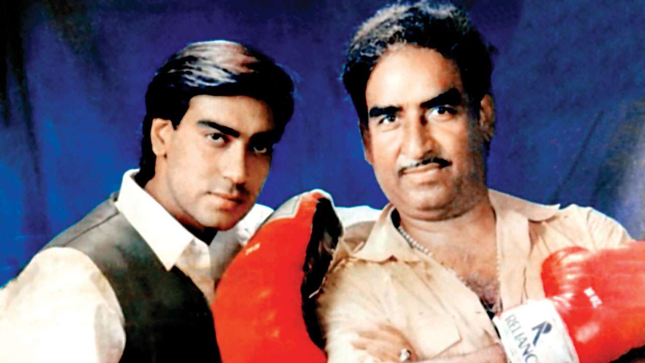 Ajay Devgn with Veeru Devgan