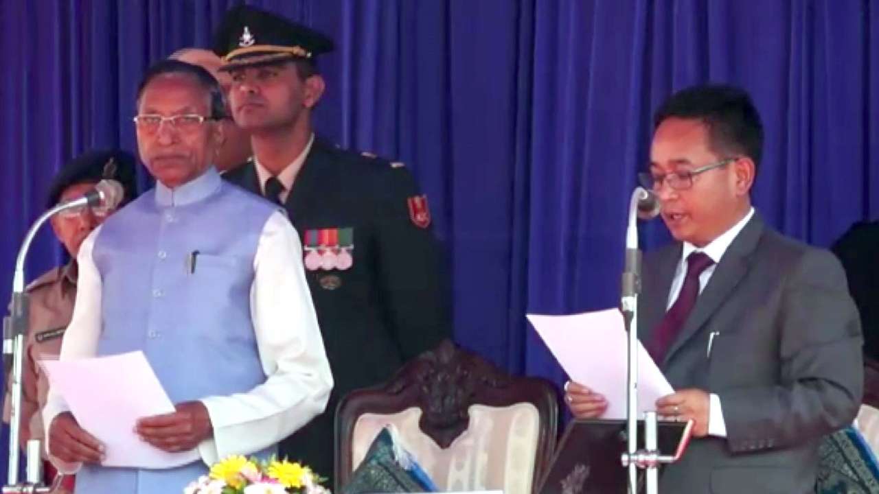 PS Golay, sworn in as Sikkim CM
