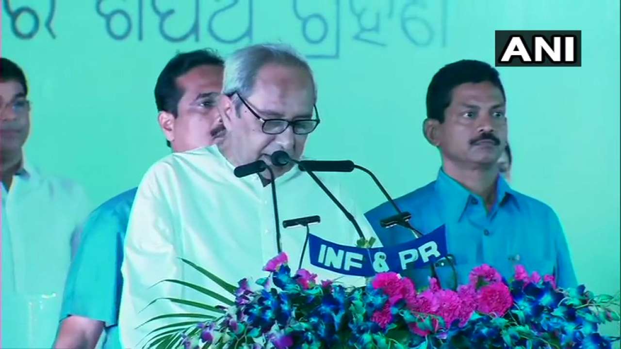 Naveen Patnaik taking oath