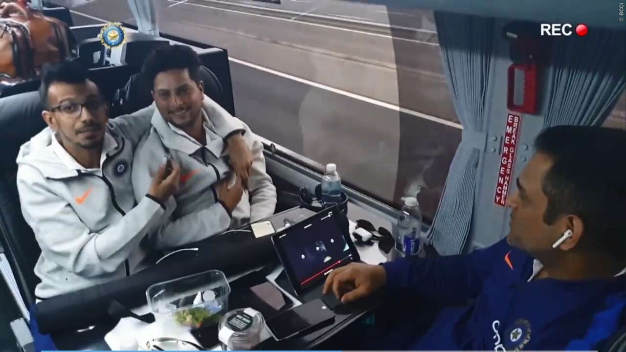 Yuzvendra Chahal, Kuldeep Yadav and MS Dhoni