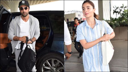 SPOTTED: Ranbir Kapoor and Alia Bhatt leaving for Varanasi