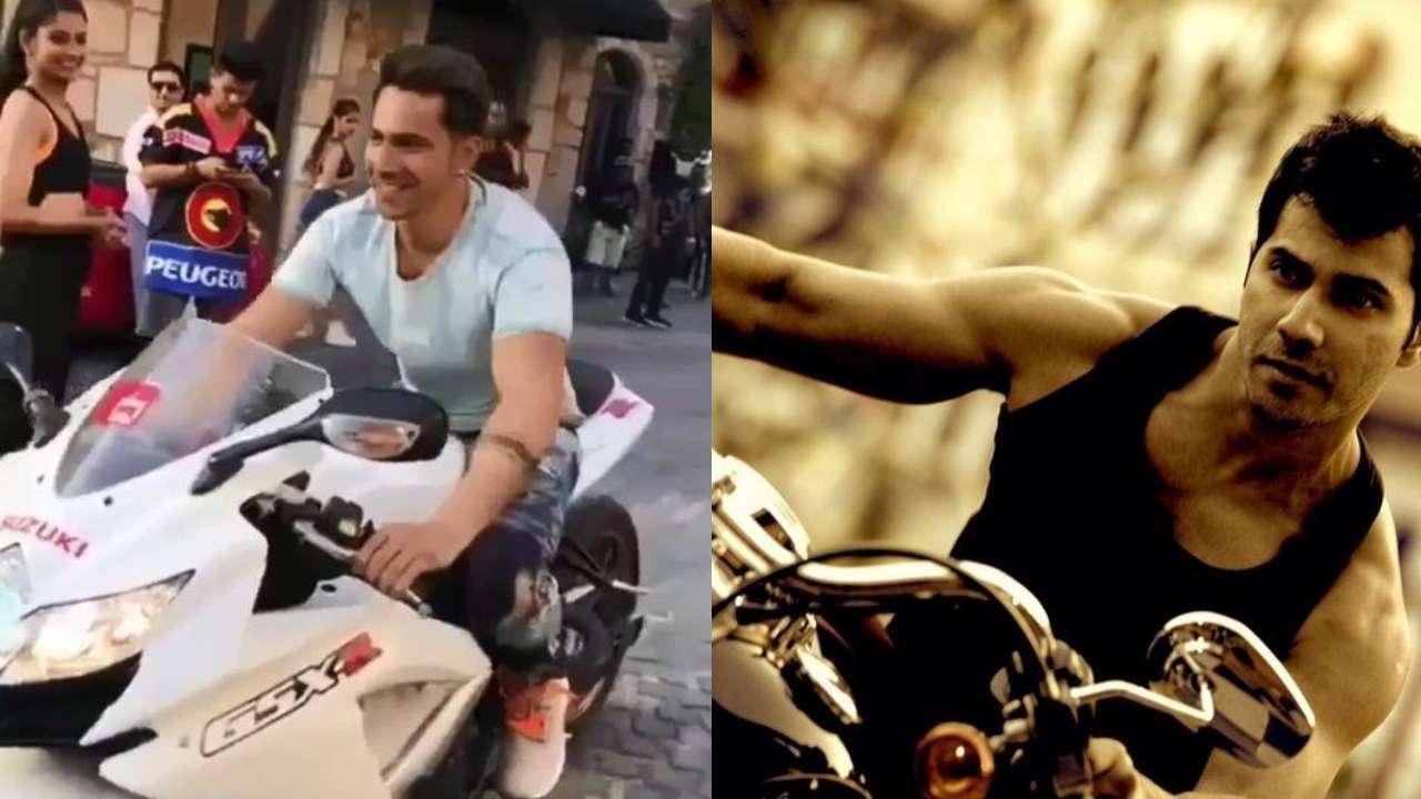 'Street Dancer' BTS videos: Varun Dhawan can't contain excitement as he zooms off on bike during Dubai shoot