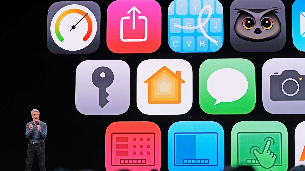 Craig Federighi, Apple senior VP of Software Engineering, speaking