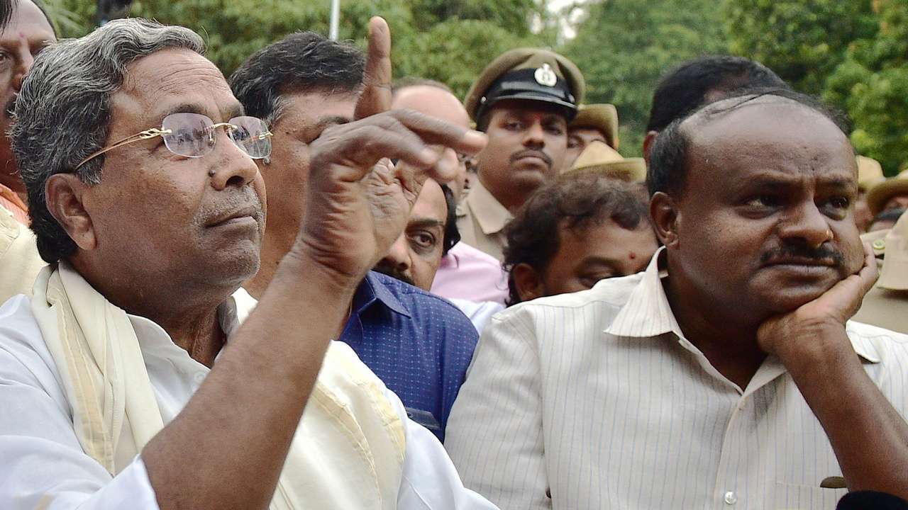 Siddaramaiah and HD Kumaraswamy