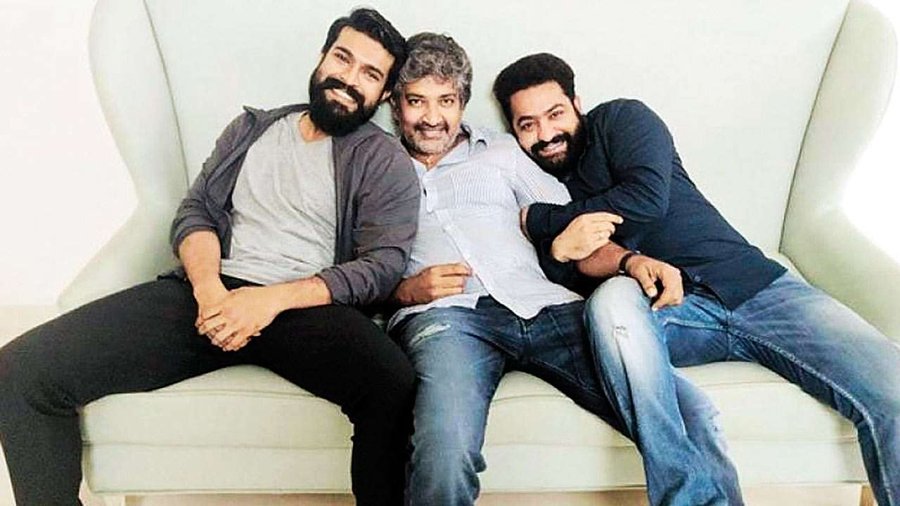 Ram Charan, SS Rajamouli and Jr NTR 
