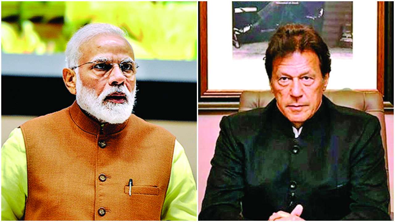 Prime Minister Narendra Modi (left), his Pak counterpart Imran Khan