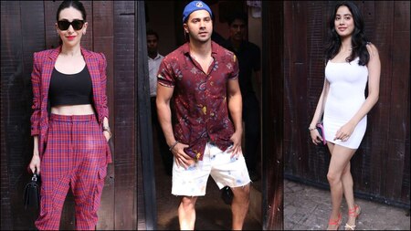 Karisma Kapoor, Varun Dhawan and Janhvi Kapoor too arrive in style!