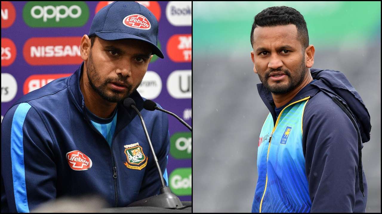 Mashrafe Mortaza and Dimuth Karunaratne