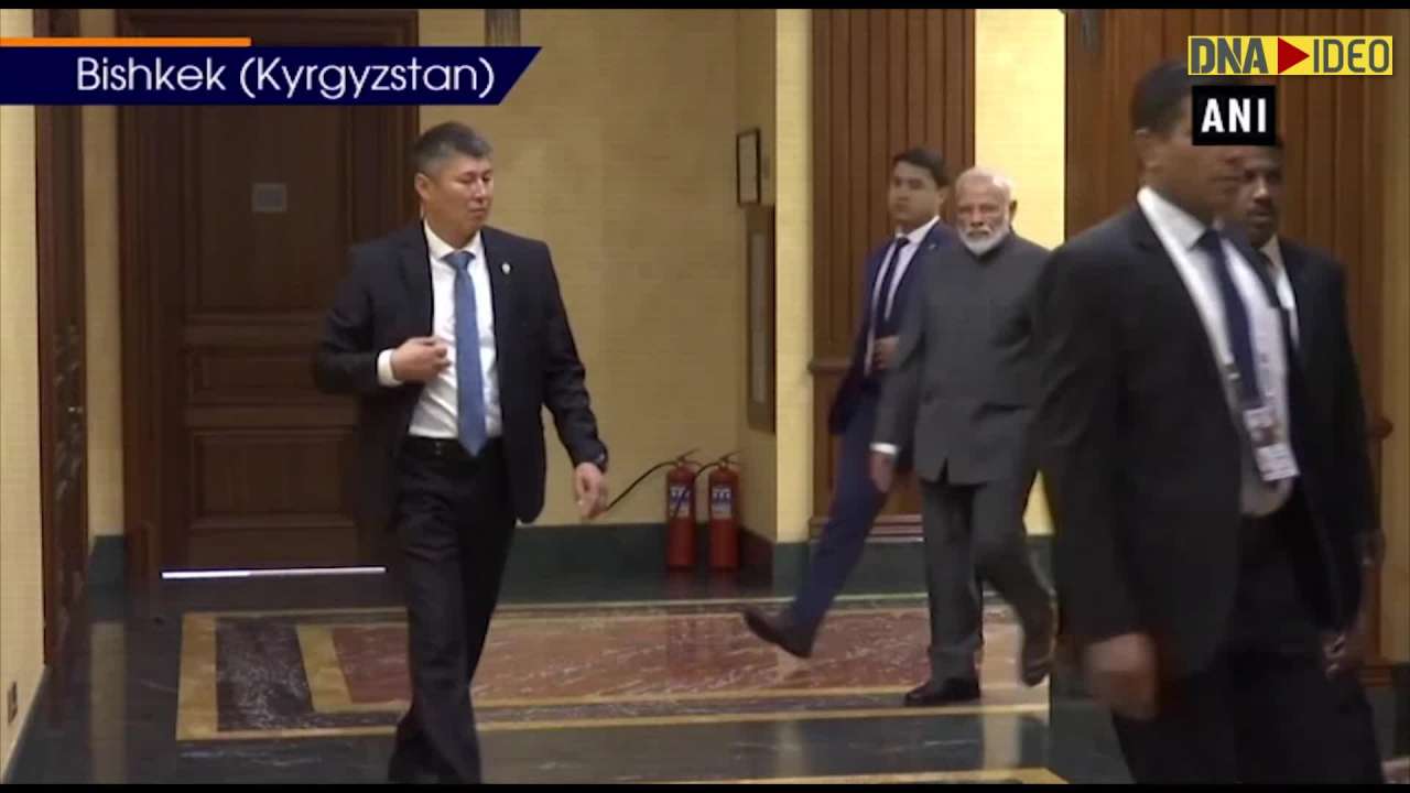 Sco summit: prime minister modi meets afghanistan president ashraf ghani in kyrgyzstan's bishkek