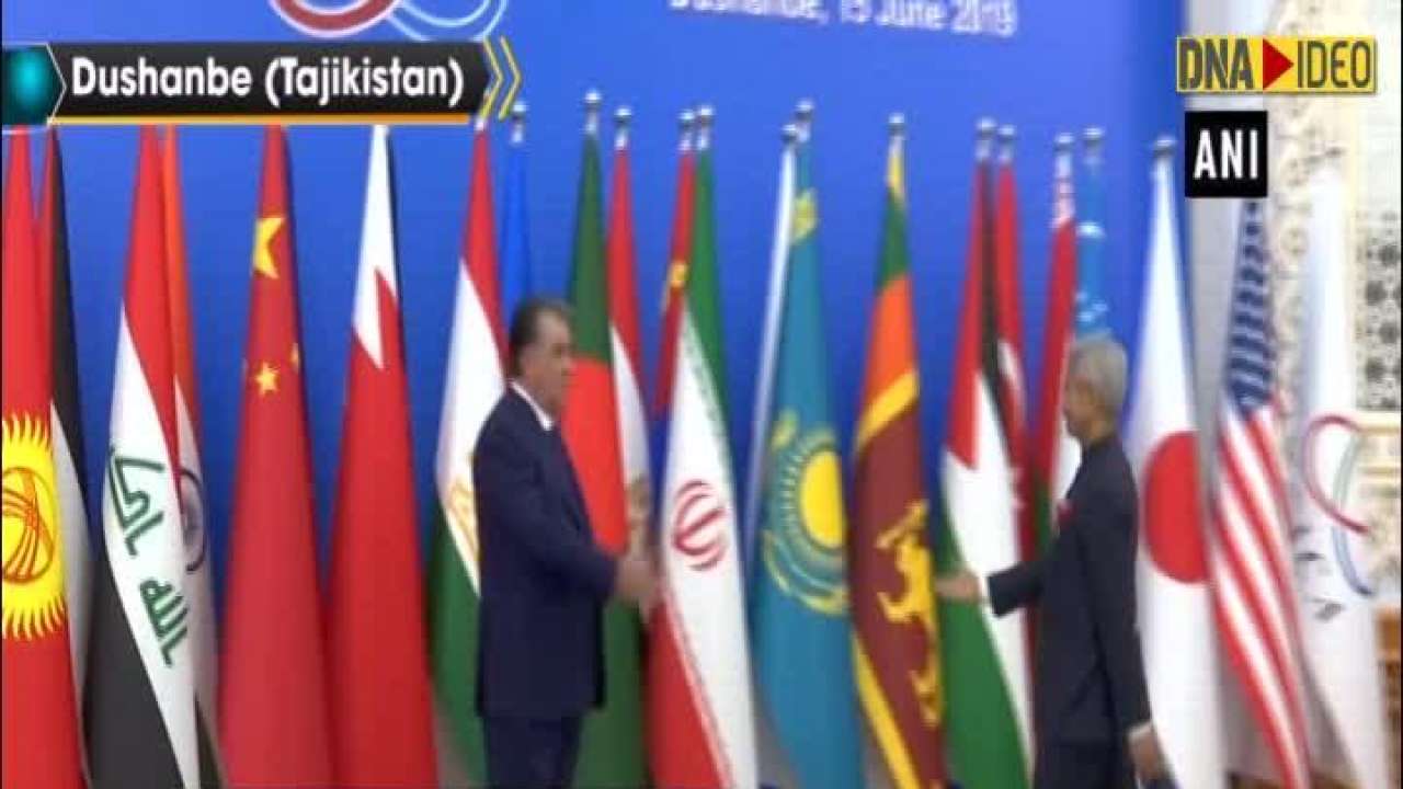 Cica summit: eam s jaishankar meets president of tajikistan, emomali rahmon in dushanbe