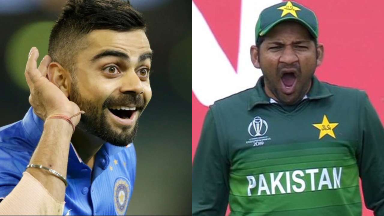 Watch: Virat Kohli hilariously mimics Sarfaraz Ahmed during India vs Pakistan  match, video goes viral