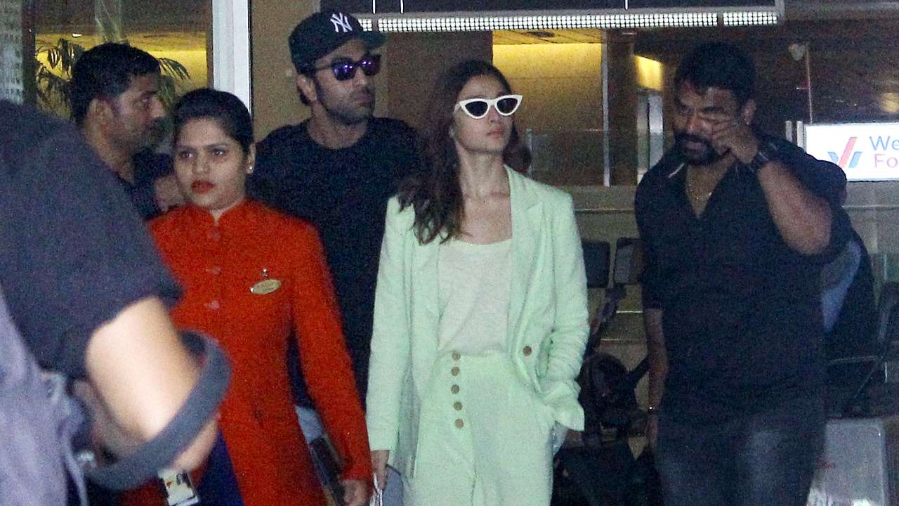 Photos: Ranbir Kapoor and Alia Bhatt are back in Mumbai after shooting for  'Brahmastra' in Varanasi