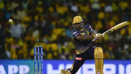 Big Wicket for DC -  Andre Russell goes for 45