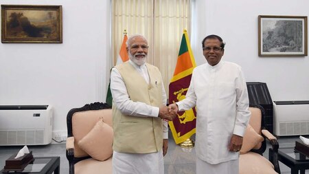 Modi visited Srilanka to hold bilateral talks thus concluding his 2-Nation visit