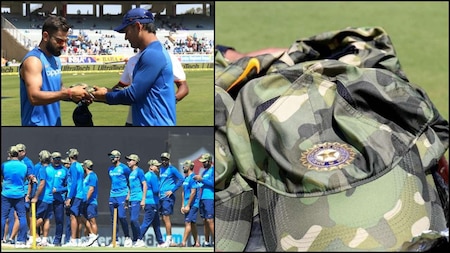 Started with Team India wearing army caps during a ODI against Australia at Ranchi in March
