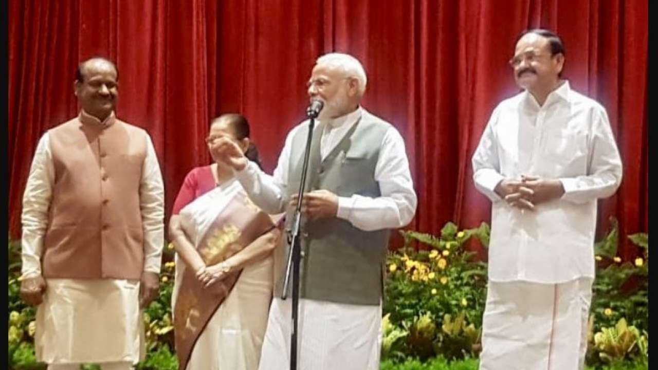 PM Modi during the all-party dinner PM Modi during the all-party dinner