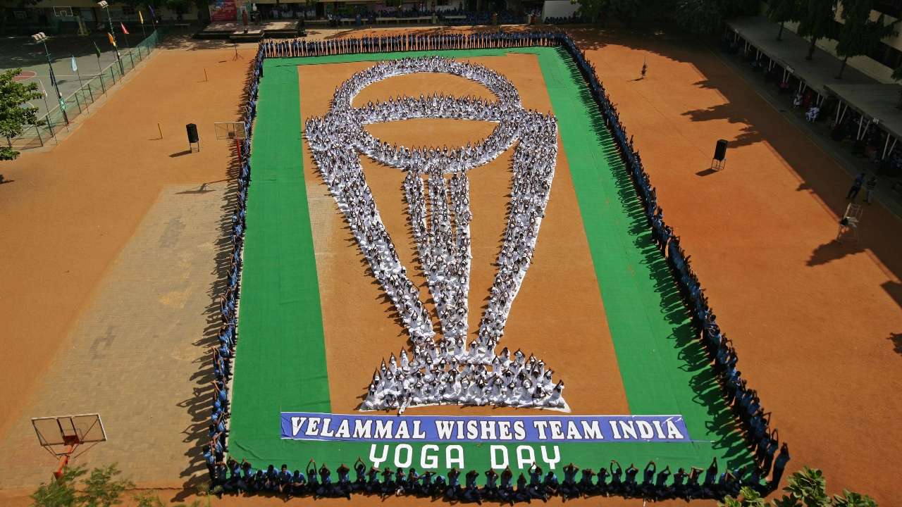 International Yoga Day 2019 Chennai School Students Make