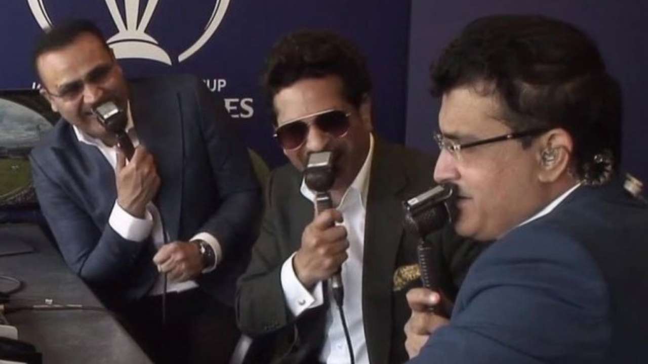 Virender Sehwag, Sachin Tendulkar and Sourav Ganguly