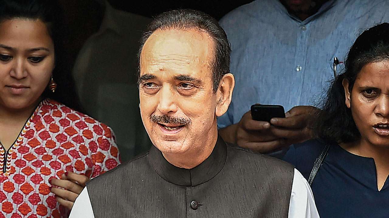 Senior Congress leader Ghulam Nabi Azad