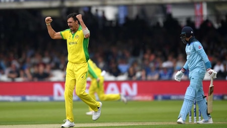 Mitchell Starc on fire