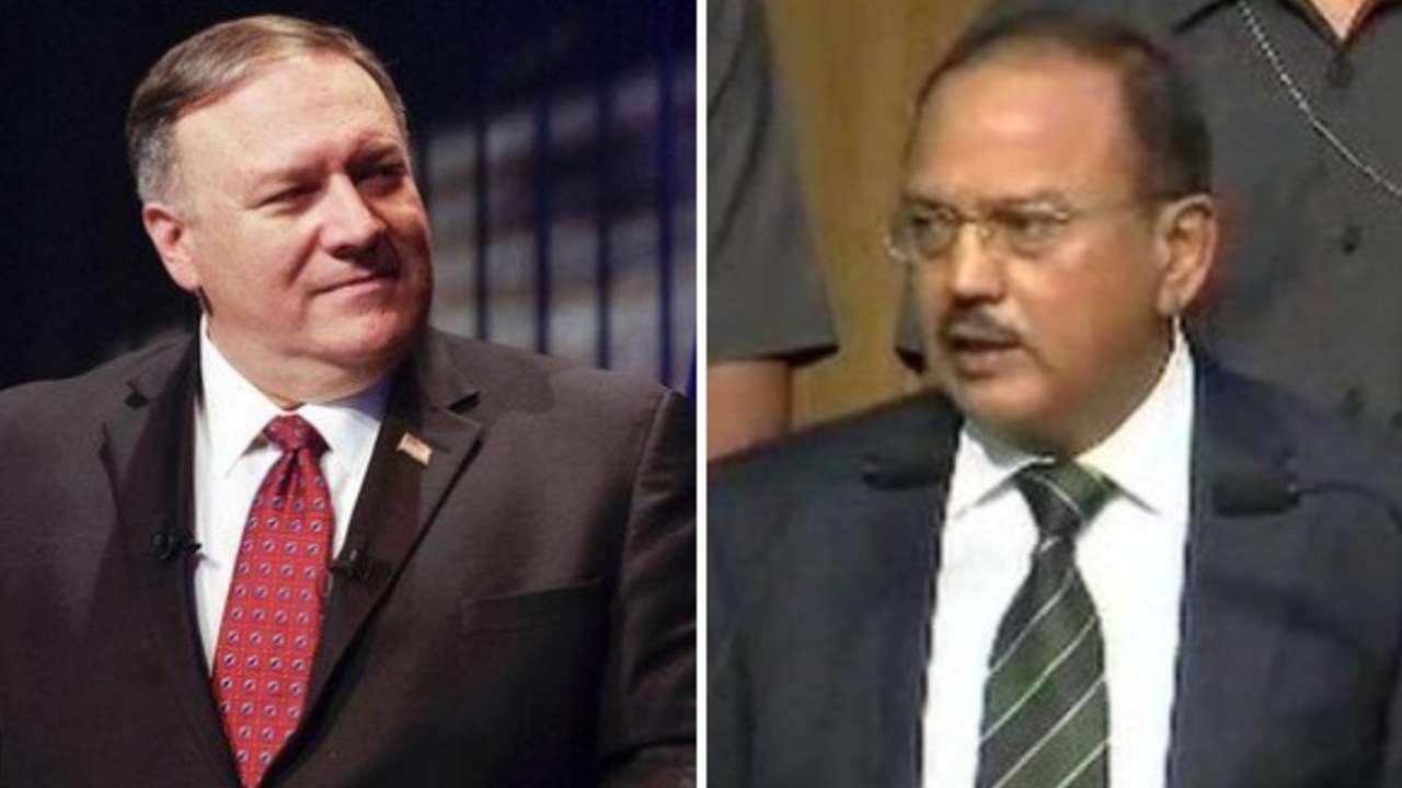 US Secretary of State Mike Pompeo and NSA Ajit Doval