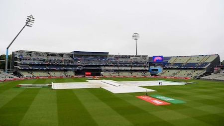 Toss delayed due to wet outfield